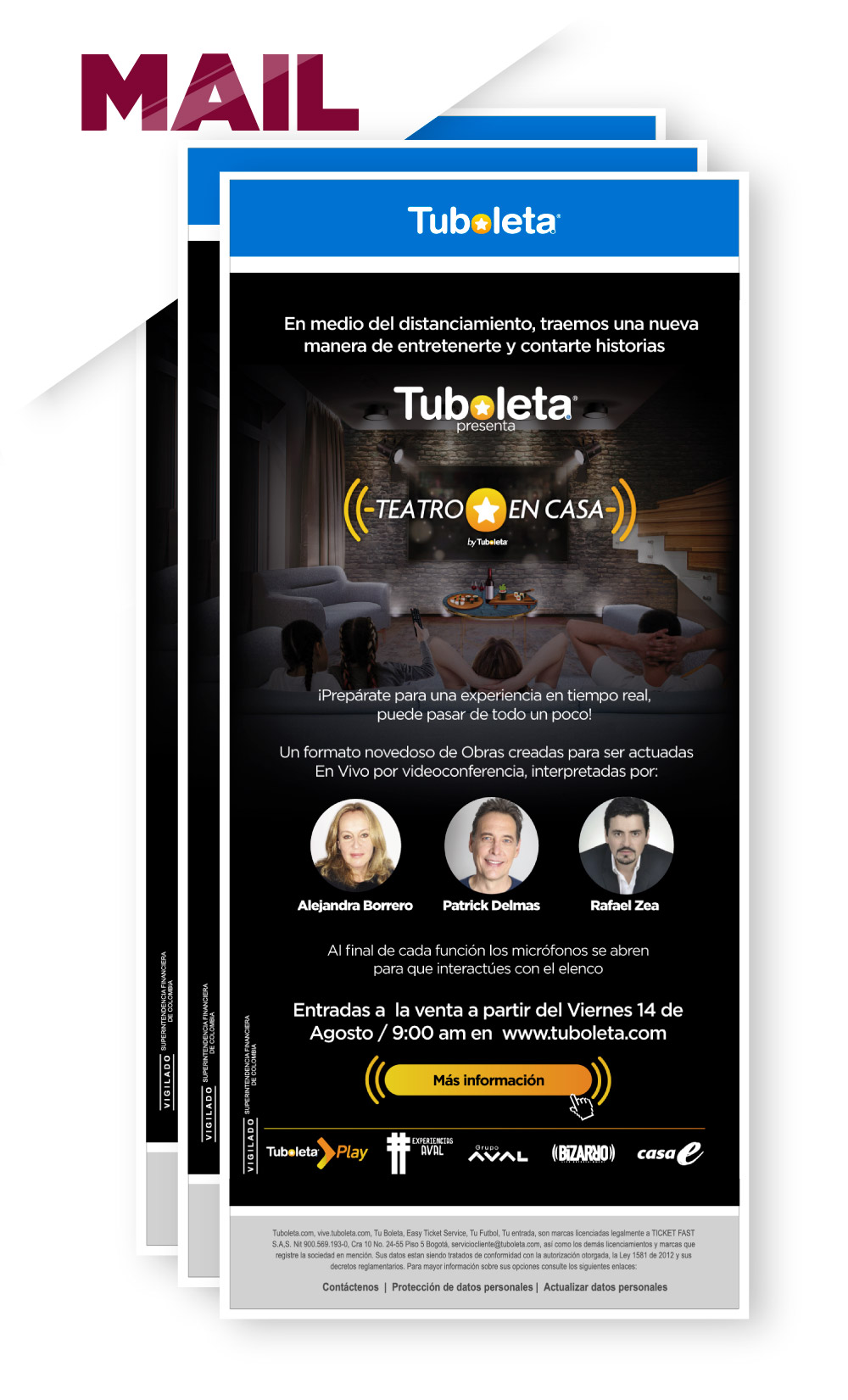 Aplicación 3 del proyecto Teatro en Casa